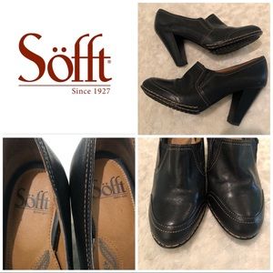 Sofft Womens Leather ankle booties sz 7.5